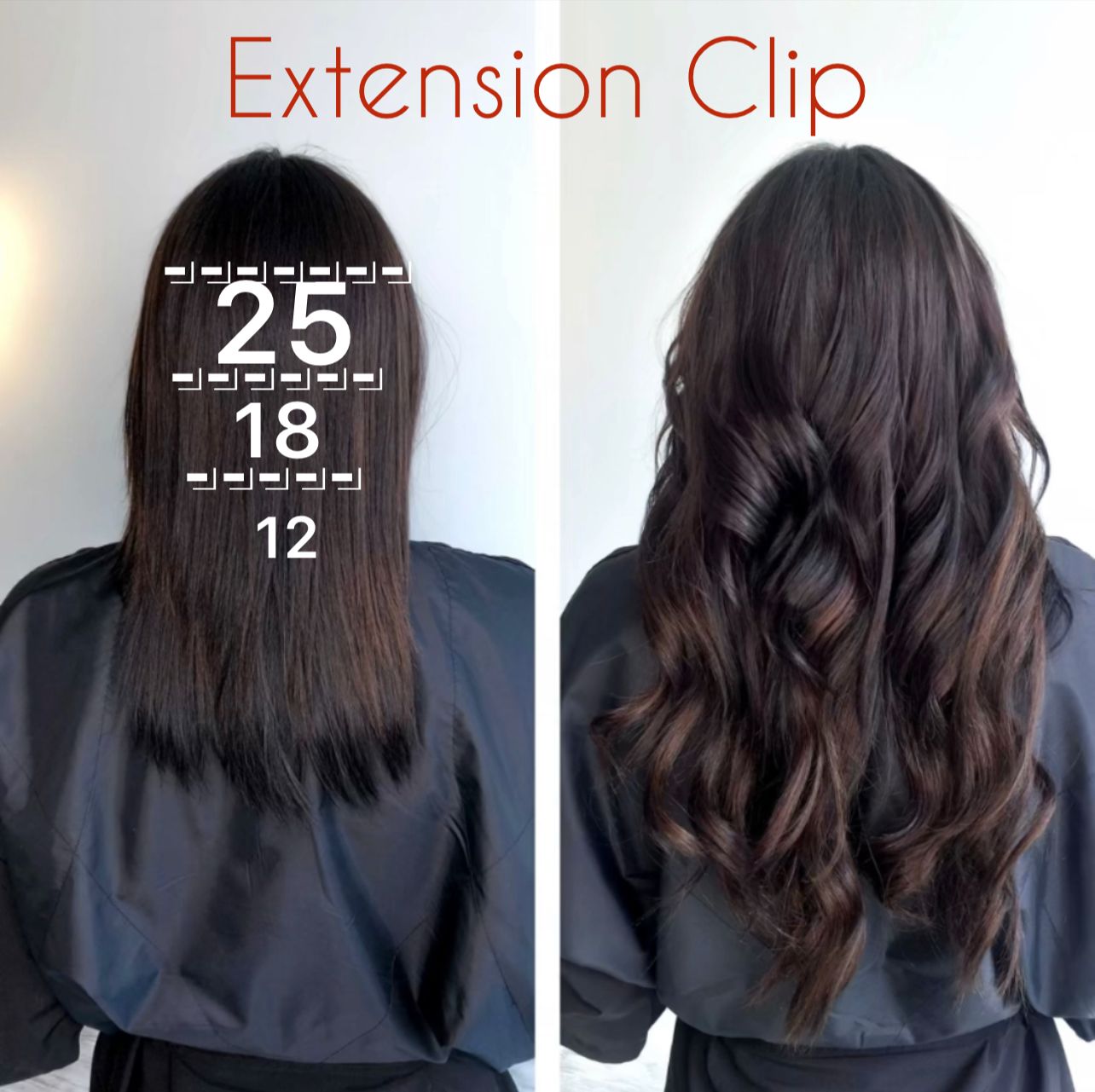 extension clip capello vero indiano